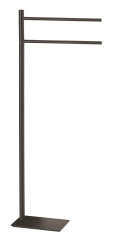 Gedy Trilly, стойка: 2 полотенцедержателя, цвет черный матовый