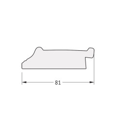 Зеркало настенное Polygon EVOFORM в багетной раме чёрный ардеко, 54х74 см, BY 7137
