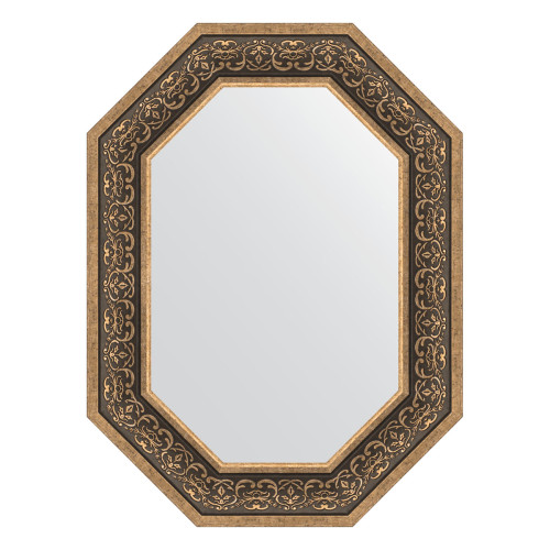 Зеркало настенное Polygon EVOFORM в багетной раме вензель серебряный, 59х79 см, BY 7237