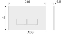 Кнопка для инсталляции механическая P3,ABS, цвет хром глянцевый, VALSIR VS0869235