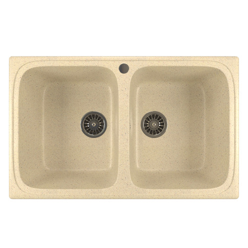 Мойка из искусственного мрамора MIXLINE ML-GM23 49,5x77,5 (525190)