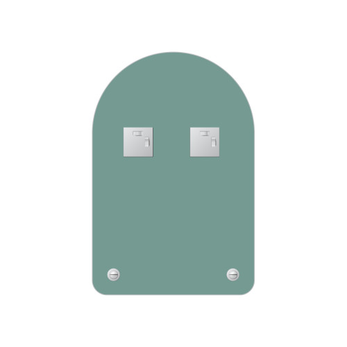 Зеркало настенное с полочкой Optima EVOFORM 40х60 см, BY 0508