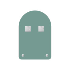 Зеркало настенное с полочкой Optima EVOFORM 40х60 см, BY 0508