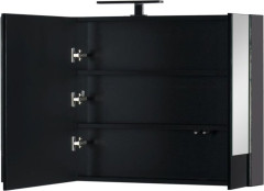 Зеркало-шкаф Aquanet Нота 100 черный