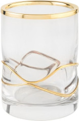 Surya Crystal Stream, стакан 7х7хh10 см, цвет хром