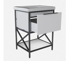 Тумба под раковину Фостер 60 MIXLINE Бруклин-60 белый (543945)