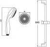 Душевой гарнитур Esko Shower Cube Set SCS851