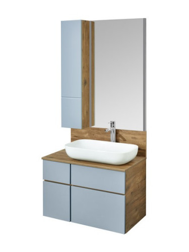 Тумба под раковину AQUATON Мишель 100 NEW подвесная, без столешницы, Дуб Рустикальный (1A256901MIX30)