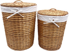 Корзина для белья WasserKRAFT Leine 45x45x56 WB-350-L с крышкой