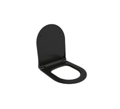 Сиденье д/унитаза Ambassador Queen 112T20201S (тонкое) ЧЕРНОЕ МАТОВОЕ