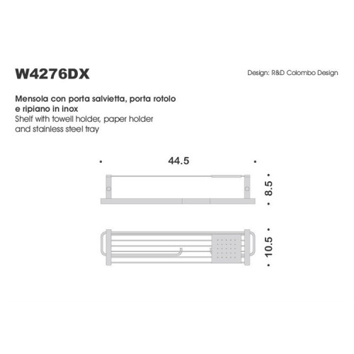 Полка для полотенец  Colombo Design Time W4276.DX