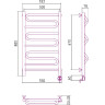 Электрический полотенцесушитель Сунержа Элегия 800х500