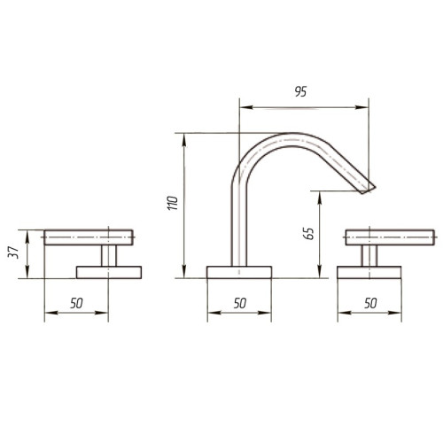 Смеситель для биде Migliore Syntesi ML.SNS-7922.CR