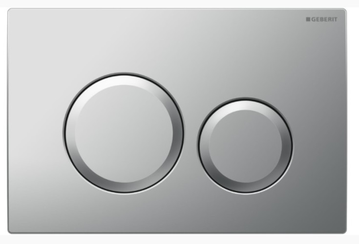 Кнопка смыва Geberit Delta 24.6х2.3х16.4 для инсталляции, пластик, цвет Хром матовый (115.127.46.1)