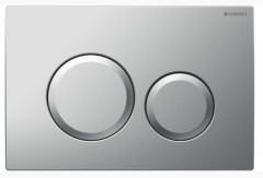 Кнопка смыва Geberit Delta 24.6х2.3х16.4 для инсталляции, пластик, цвет Хром матовый (115.127.46.1)