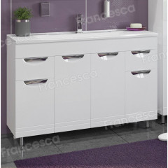 Тумба для комплекта Francesca Доминго 120 белый (2ящ+4дв)