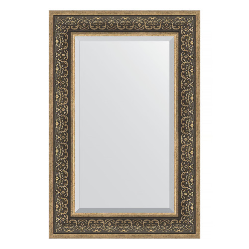 Зеркало настенное с фацетом EVOFORM в багетной раме вензель серебряный, 59х89 см, BY 3423