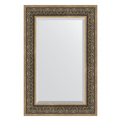 Зеркало настенное с фацетом EVOFORM в багетной раме вензель серебряный, 59х89 см, BY 3423