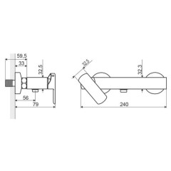 Смеситель для душа Excellent Pride ARAC.4008CR