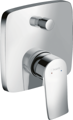 31451000 Metris Смеситель однорычажный для ванны, со встроенной защитной комбинацией, СМ