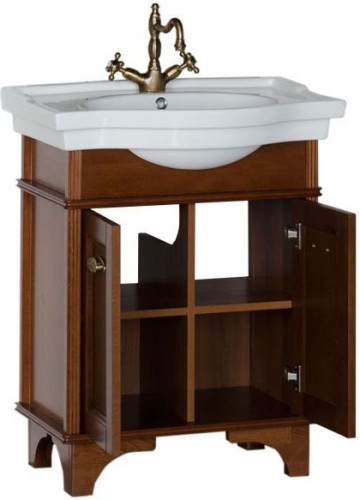 Тумба с раковиной Aquanet Николь 70 орех