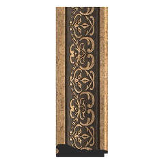 Зеркало настенное Polygon EVOFORM в багетной раме вензель серебряный, 64х79 см, BY 7238