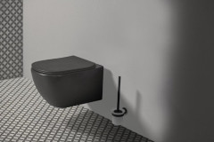 Ёршик для унитаза Ideal Standard Silk Black IOM, черный матовый (A9119XG)