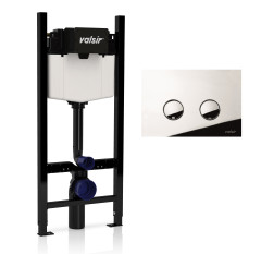 Кнопка для инсталляции механическая P4,ABS, цвет хром глянцевый, VALSIR VS0869335