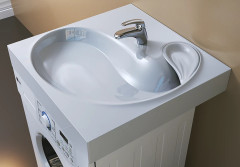 Раковина над стиральной машиной RAVAL Buta регулируемые кронштейны в комплекте (But.08.60/W)