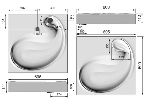 Раковина над стиральной машиной RAVAL Buta регулируемые кронштейны в комплекте (But.08.60/W)