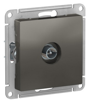 TV Розетка оконечная 1DB, механизм, СТАЛЬ Schneider Electric ATLASDESIGN ATN000991