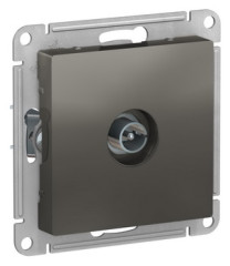 TV Розетка оконечная 1DB, механизм, СТАЛЬ Schneider Electric ATLASDESIGN ATN000991