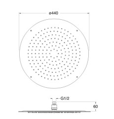 Верхний душ Cristina Sandwich PD 361