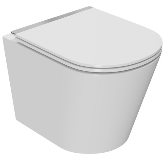 Унитаз подвесной безободковый Bauedge Nimb BK0001-LUX, белый