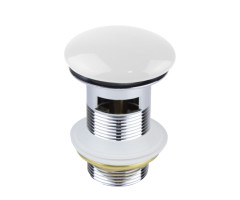 Донный клапан Bronze de Luxe 1001W, белый