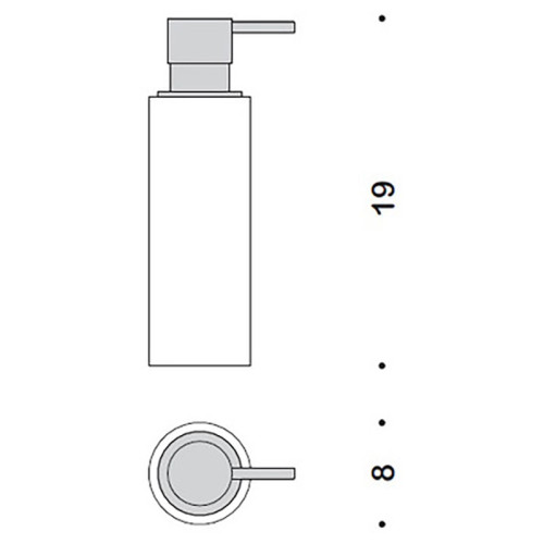 Дозатор для жидкого мыла Colombo Design Black&White B9232.EPN