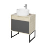 Тумба под раковину AQUATON Лофт Урбан 65 1A254001LQX60 дуб орегон/серый графит (1A254001LQX60)