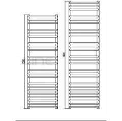 Водяной полотенцесушитель Grota Forte 53х150