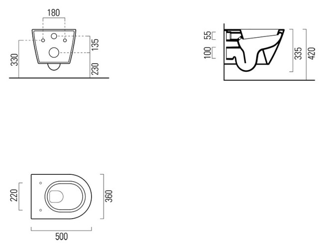 Унитаз GSI Norm 50 861811