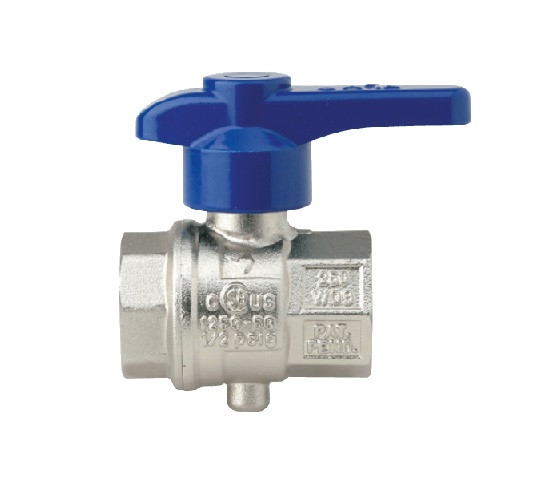 Латунный дисковый затвор Rubinetterie Bresciane EUROFLY 1/2", вн/вн резьба, бабочка