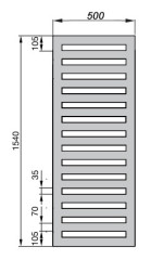 Полотенцесушитель Zehnder Metropolitan Bar MEP-150-050