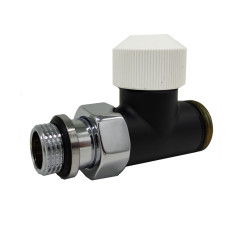 Прямой клапан SR Rubinetterie Tondera термостатический 1/2&quot;х3/4&quot; Е, цвет черный