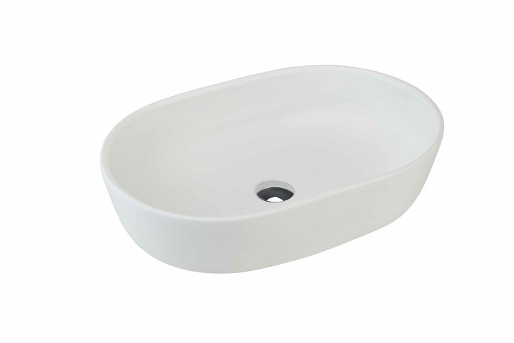 Раковина beWash Bogen на столешницу без отверстия под смеситель цвет белый глянец размер 600 мм 88601001