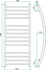 Полотенцесушитель ГРОТА PRIMO 63/120