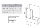 Шторка для ванны распашная Ravak BVS2 100х150 цвет профиля хром (7UPA0A00Z1)