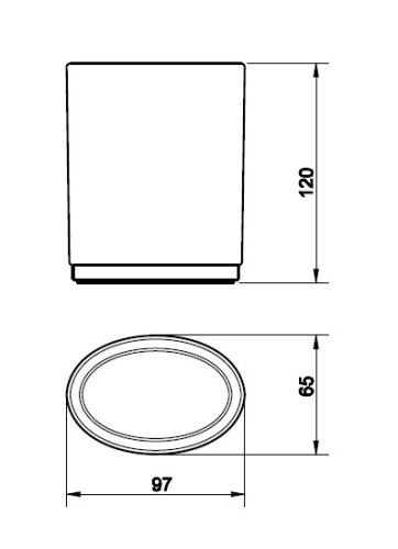 Стакан Gessi Ovale 25332.031