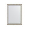 Зеркало настенное EVOFORM в багетной раме золотые бусы на серебре, 55х75 см, BY 0797