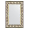 Зеркало настенное с фацетом EVOFORM в багетной раме барокко серебро, 60х90 см, BY 3424