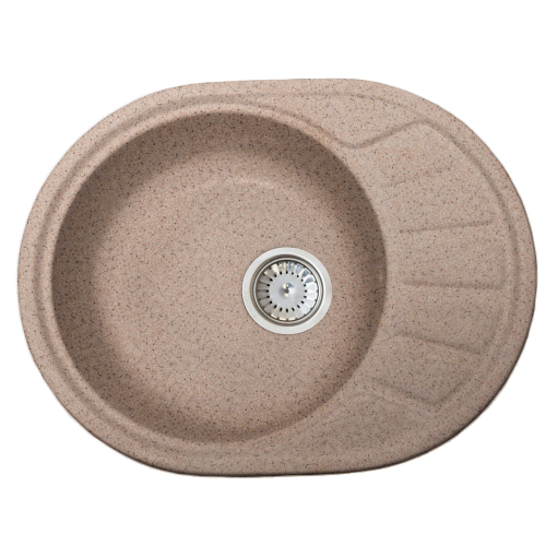 Кухонная мойка Formastone Fosto  КМ 58-45, овальная с крылом,песочный пляж