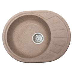 Кухонная мойка Formastone Fosto  КМ 58-45, овальная с крылом,песочный пляж